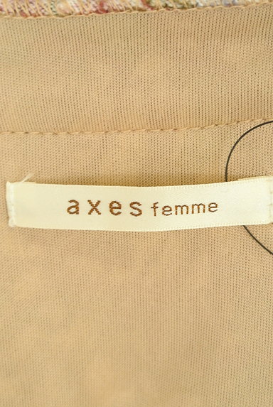 axes femme（アクシーズファム）の古着「刺繍レース付き花柄起毛ワンピース（ワンピース・チュニック）」大画像６へ
