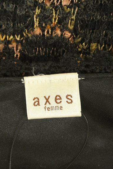axes femme（アクシーズファム）の古着「ラメ刺繍レース起毛ワンピース（ワンピース・チュニック）」大画像６へ