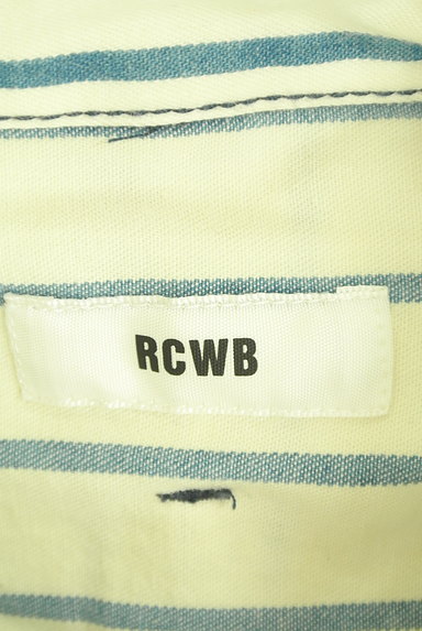 RODEO CROWNS（ロデオクラウン）の古着「ストライプ柄ロング丈シャツ（ブラウス）」大画像６へ