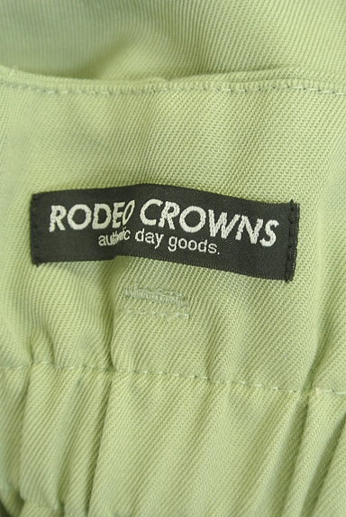 RODEO CROWNS（ロデオクラウン）の古着「ウエストリボン斜めタックワイドパンツ（パンツ）」大画像６へ
