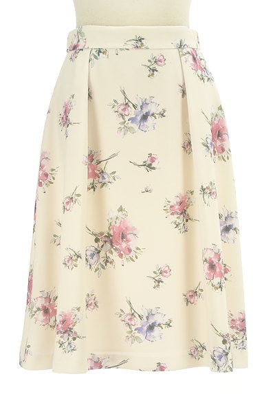 LAISSE PASSE（レッセパッセ）の古着「花柄タックフレアスカート（スカート）」大画像１へ