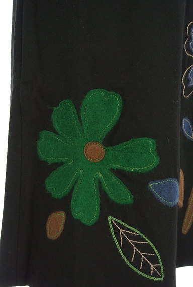 Jocomomola（ホコモモラ）の古着「花柄刺繍膝下丈起毛ワンピース（ワンピース・チュニック）」大画像４へ