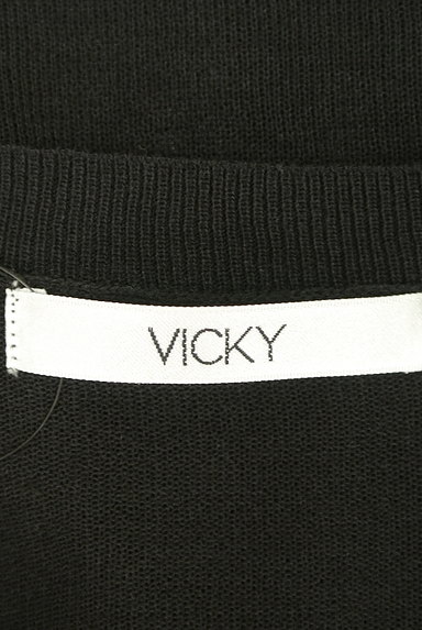 VICKY（ビッキー）の古着「ロゴプリントシアーニット（ニット）」大画像６へ