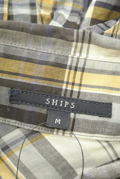 SHIPS（シップス）の古着「チェック柄フリルシャツ（カジュアルシャツ）」大画像６へ