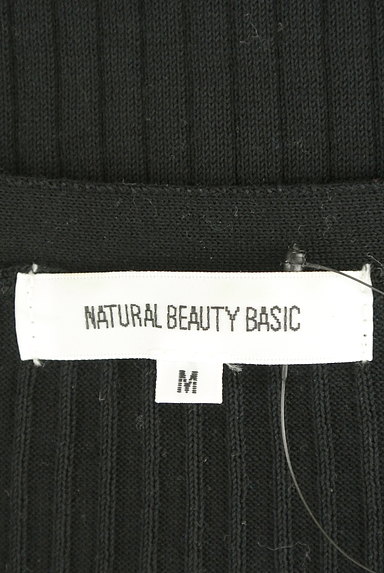 NATURAL BEAUTY BASIC（ナチュラルビューティベーシック）の古着「五分袖Ｖネックリブカーディガン（カーディガン・ボレロ）」大画像６へ