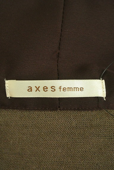 axes femme（アクシーズファム）の古着「チェック柄ドッキングボウタイワンピ（ワンピース・チュニック）」大画像６へ