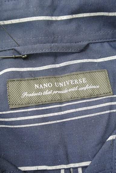nano・universe（ナノユニバース）の古着「オープンカラーストライプ柄シャツ（カジュアルシャツ）」大画像６へ