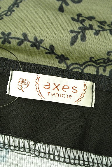 axes femme（アクシーズファム）の古着「レースフリル切替プリントカットソー（キャミソール・タンクトップ）」大画像６へ