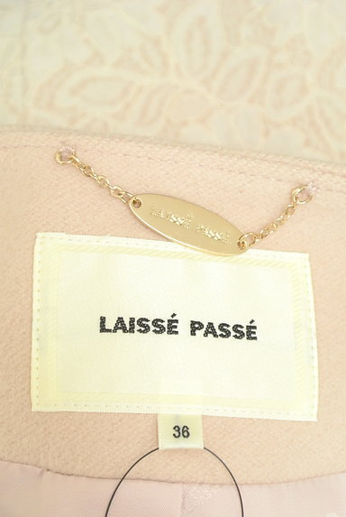LAISSE PASSE（レッセパッセ）の古着「ファー袖レース切替ロングコート（コート）」大画像６へ