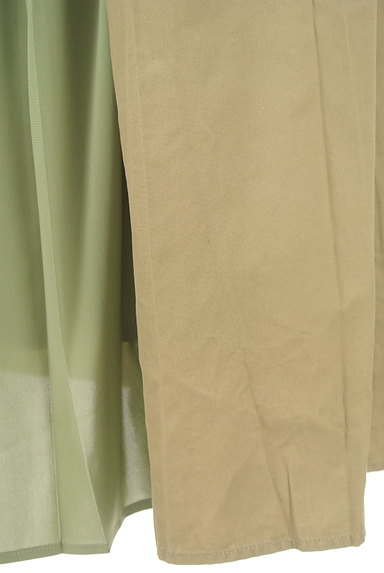 MURUA（ムルーア）の古着「綿×シフォンプリーツミモレ丈スカート（ロングスカート・マキシスカート）」大画像５へ