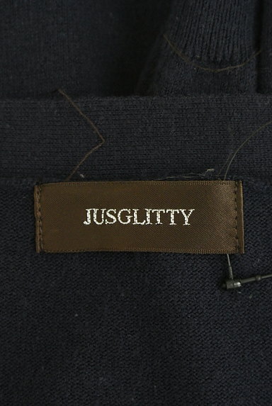 JUSGLITTY（ジャスグリッティー）の古着「装飾ポケットVネックロングカーデ（カーディガン・ボレロ）」大画像６へ