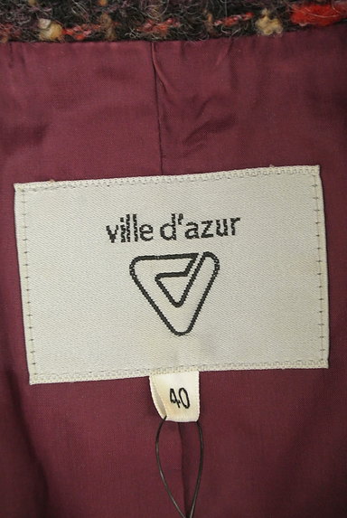 Ville dazur（ビルダジュール）の古着「ツイードチェックショートコート（コート）」大画像６へ