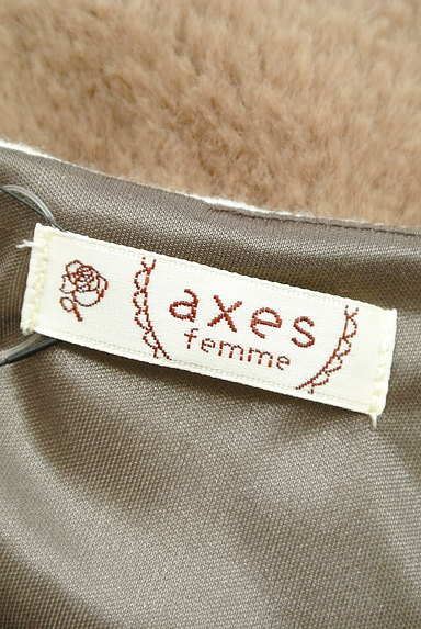 axes femme（アクシーズファム）の古着「フェイクファー切替ワンピース（ワンピース・チュニック）」大画像６へ