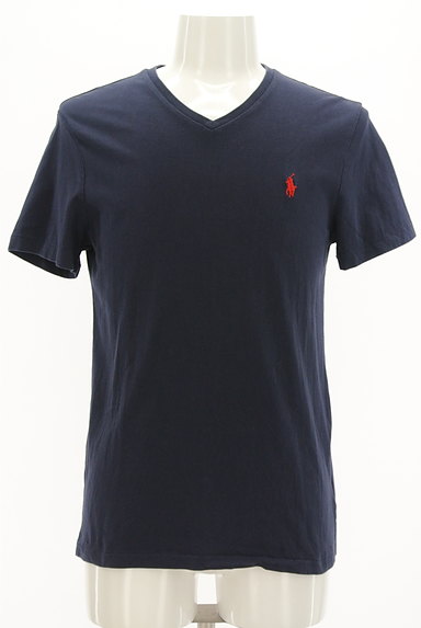 Polo Ralph Lauren（ポロラルフローレン）の古着「ワンポイント刺繍VネックTシャツ（Ｔシャツ）」大画像１へ