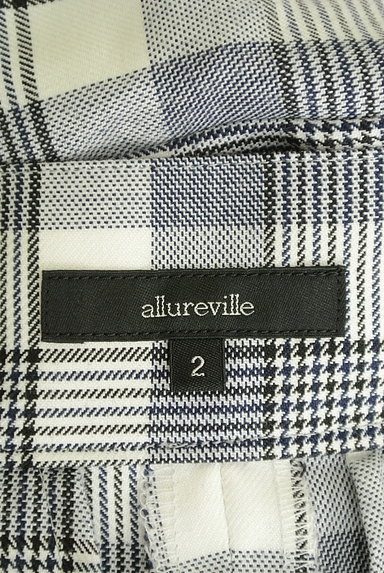 allureville（アルアバイル）の古着「ハイウエストチェック柄ワイドパンツ（パンツ）」大画像６へ
