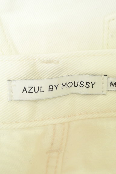 AZUL by moussy（アズールバイマウジー）の古着「ハイウエストワイド白デニム（デニムパンツ）」大画像６へ
