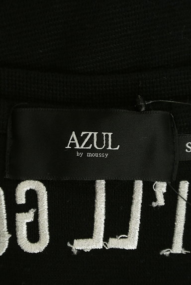 AZUL by moussy（アズールバイマウジー）の古着「背面刺繍＋プリントVネックTシャツ（Ｔシャツ）」大画像６へ