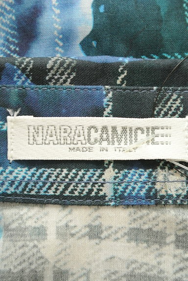 NARA CAMICIE（ナラカミーチェ）の古着「フラワー×チェック柄シャツ（カジュアルシャツ）」大画像６へ