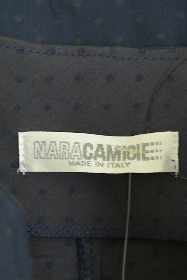 NARA CAMICIE（ナラカミーチェ）の古着「スタンドカラードットシャツ（カジュアルシャツ）」大画像６へ