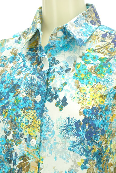 NARA CAMICIE（ナラカミーチェ）の古着「カラー花柄プリントシャツ（カジュアルシャツ）」大画像４へ