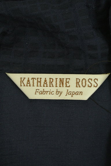 KATHARINE ROSS（キャサリンロス）の古着「リボンタイチェック柄シアーブラウス（ブラウス）」大画像６へ