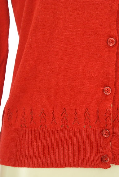 KATHARINE ROSS（キャサリンロス）の古着「透かし編みベーシックカーディガン（カーディガン・ボレロ）」大画像５へ