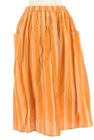 SM2（サマンサモスモス）の古着「カラーストライプギャザースカート（ロングスカート・マキシスカート）」大画像１へ