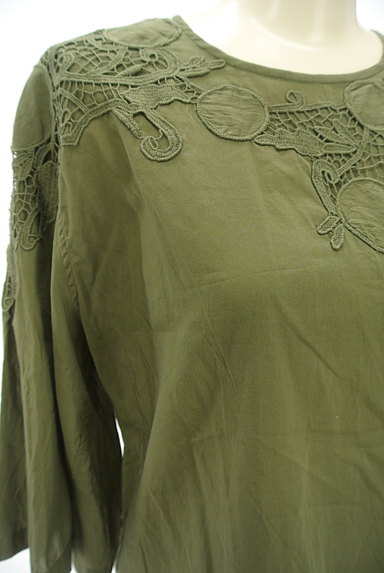 ZUCCa（ズッカ）の古着「刺繍七分袖カットソー（カットソー・プルオーバー）」大画像４へ