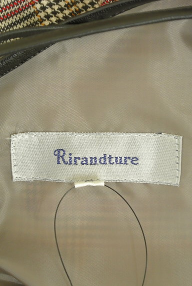 Rirandture（リランドチュール）の古着「レザーパイピングチェック柄膝丈ワンピ（ワンピース・チュニック）」大画像６へ