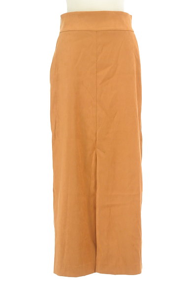 UNITED ARROWS（ユナイテッドアローズ）の古着「スウェードタイトロングスカート（ロングスカート・マキシスカート）」大画像１へ