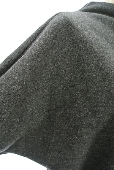 BLACK BY MOUSSY（ブラックバイマウジー）の古着「モックネック五分袖ニット（スウェット・パーカー）」大画像５へ