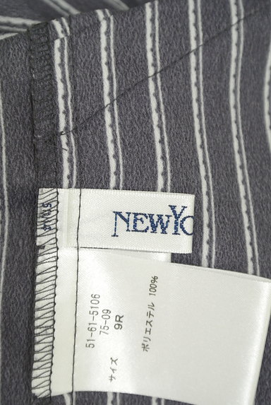 NEW YORKER（ニューヨーカー）の古着「スキッパー襟ストライプ柄シャツ（カジュアルシャツ）」大画像６へ
