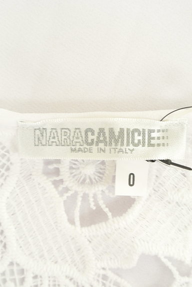 NARA CAMICIE（ナラカミーチェ）の古着「花柄レースフレアカットソー（カットソー・プルオーバー）」大画像６へ