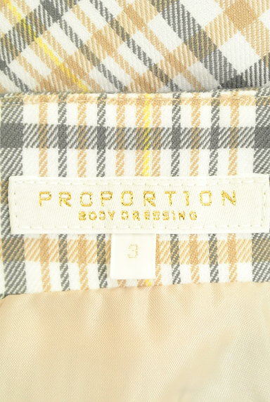 PROPORTION BODY DRESSING（プロポーションボディ ドレッシング）の古着「チェック柄フリルラインスカート（スカート）」大画像６へ