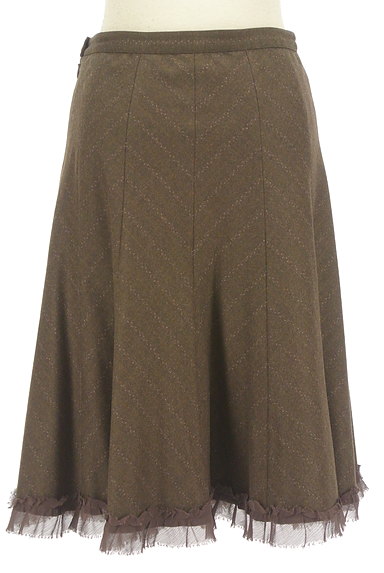 REBECCA TAYLOR（レベッカテイラー）の古着「裾フリルヘリンボーンスカート（スカート）」大画像２へ