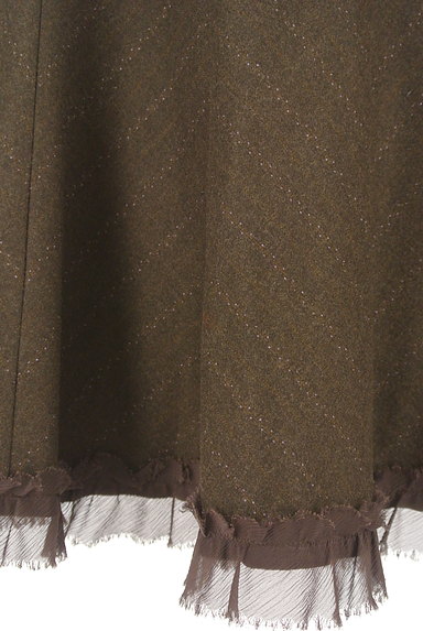REBECCA TAYLOR（レベッカテイラー）の古着「裾フリルヘリンボーンスカート（スカート）」大画像５へ