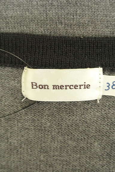 Bon mercerie（ボンメルスリー）の古着「ベロアリボンヘンリーネックニット（ニット）」大画像６へ