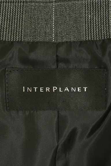 INTER PLANET（インタープラネット）の古着「ラメチェックテーラードジャケット（ジャケット）」大画像６へ