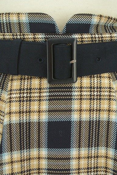 LAISSE PASSE（レッセパッセ）の古着「ベルト付きチェック柄膝下丈スカート（ロングスカート・マキシスカート）」大画像４へ