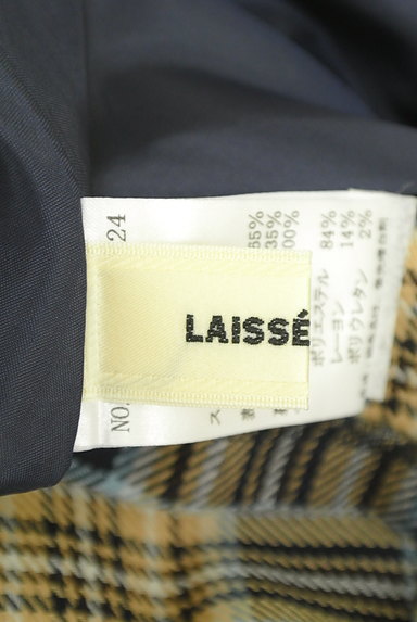 LAISSE PASSE（レッセパッセ）の古着「ベルト付きチェック柄膝下丈スカート（ロングスカート・マキシスカート）」大画像６へ