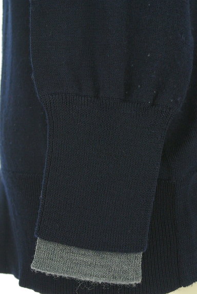 LOISIR（ロワズィール）の古着「袖切替ドロップショルダーニットカーデ（カーディガン・ボレロ）」大画像５へ