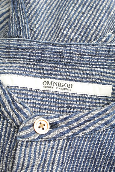 OMNIGOD（オムニゴッド）の古着「ストライプ柄リネン混シャツ（カジュアルシャツ）」大画像６へ