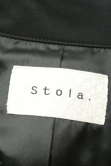 Stola.（ストラ）の古着「ラグラン袖ロングトレンチコート（トレンチコート）」大画像６へ