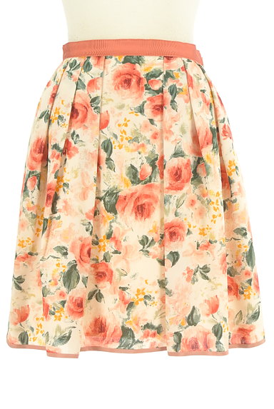 LAISSE PASSE（レッセパッセ）の古着「花柄シフォン膝上丈スカート（スカート）」大画像１へ
