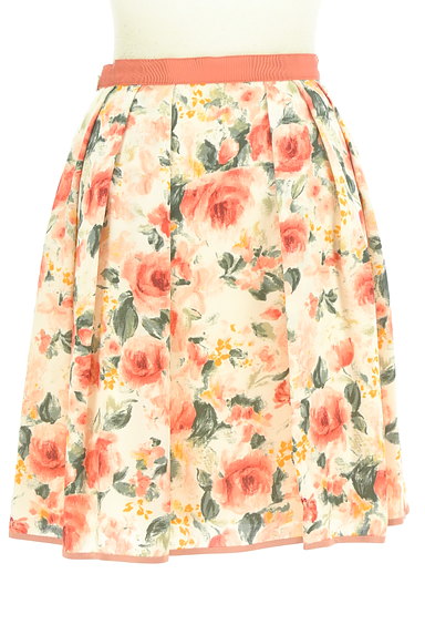LAISSE PASSE（レッセパッセ）の古着「花柄シフォン膝上丈スカート（スカート）」大画像２へ