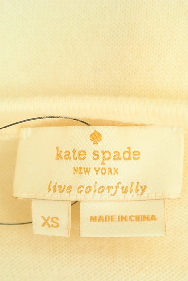 kate spade new york（ケイトスペード ニューヨーク）の古着「ラインストーンリボン付き七分袖ニット（ニット）」大画像６へ