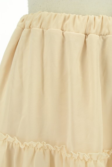 axes femme（アクシーズファム）の古着「裾刺繍レース膝上丈フレアスカート（スカート）」大画像４へ