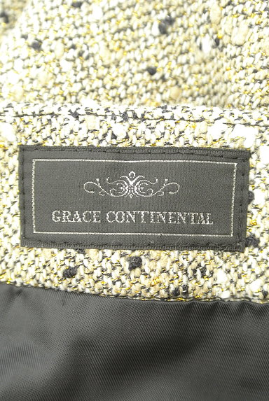 GRACE CONTINENTAL（グレースコンチネンタル）の古着「パール装飾ラメミニスカート（ミニスカート）」大画像６へ