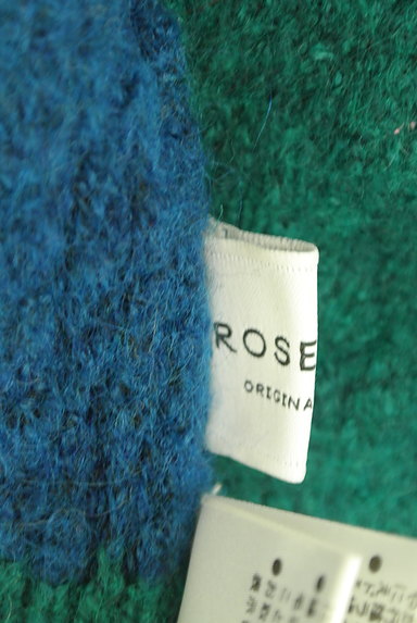ROSE BUD（ローズバッド）の古着「カラー切替ドロップショルダーニット（ニット）」大画像６へ