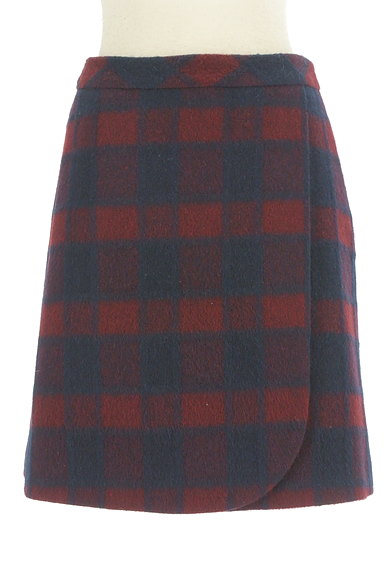 Couture Brooch（クチュールブローチ）の古着「チェック柄ラップ風ミニスカート（ミニスカート）」大画像１へ